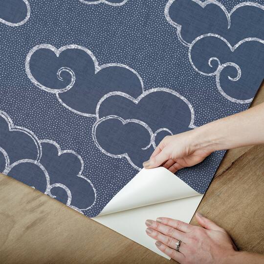 NuWallpaper Alto Navy Peel & Stick Wallpaper